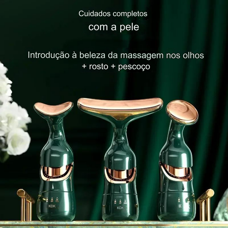 Massageador Facial 3 em 1